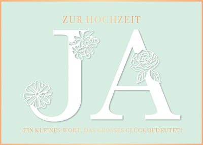 Zur Hochzeit...