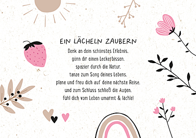 Ein Lächeln zaubern...