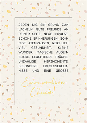 Extraportion Glück