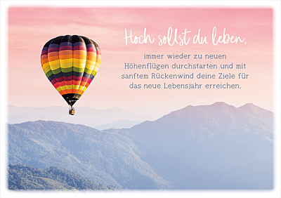 Hoch sollst du leben...