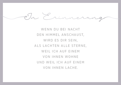 In Erinnerung