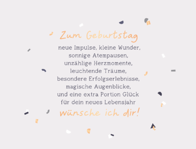 Zum Geburtstag...