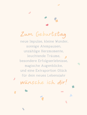 Zum Geburtstag...