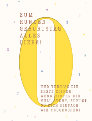 Zum runden Geburtstag...