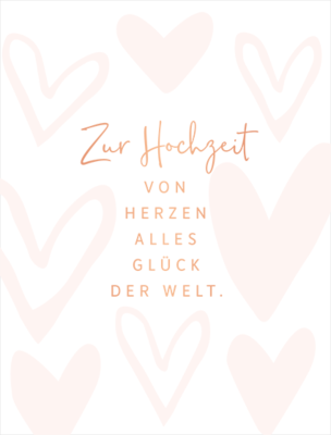 Zur Hochzeit...