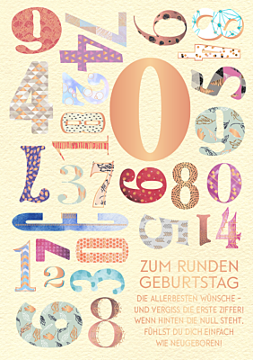 Zum runden Geburtstag