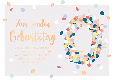 Zum runden Geburtstag...