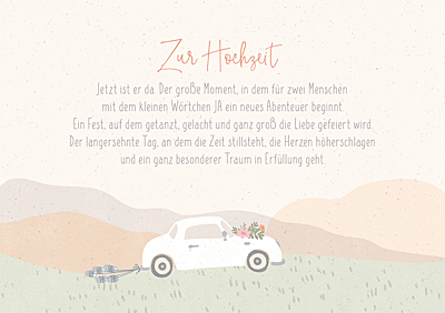Zur Hochzeit...
