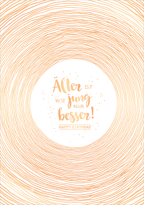 Älter ist wie jung...