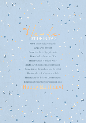 Heute ist dein Tag