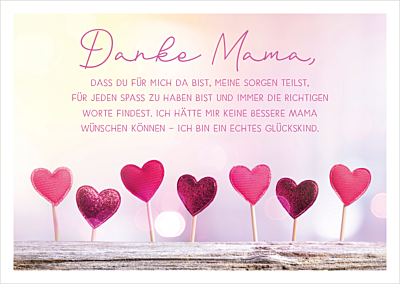 Classic Line Postkarte  Muttertag