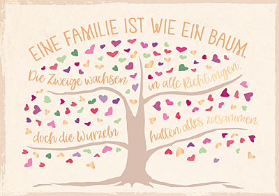 Eine Familie ist wie ein Baum