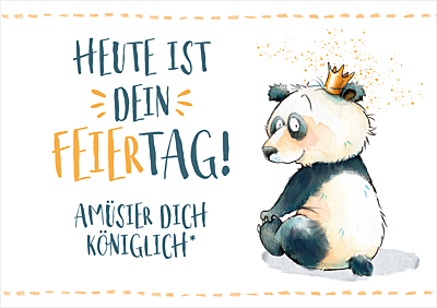 Kleine Wunder Postkarte Großformat
