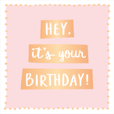 Hey, it´s your...