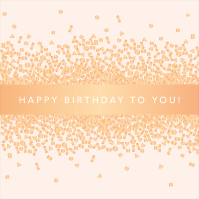 Happy Birthday to you!